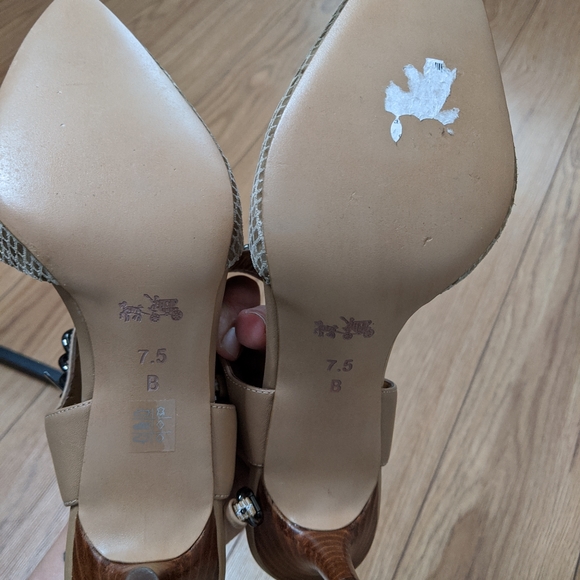 Coach - snakeskin garland heel shoes - Picture 7 of 10